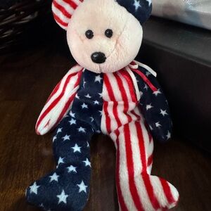 Pink Face Spangle Bear 1999 Ty beanie baby